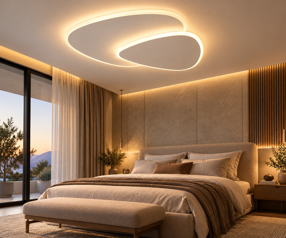 Plafonnier Moderne Blanc Salon - Neo