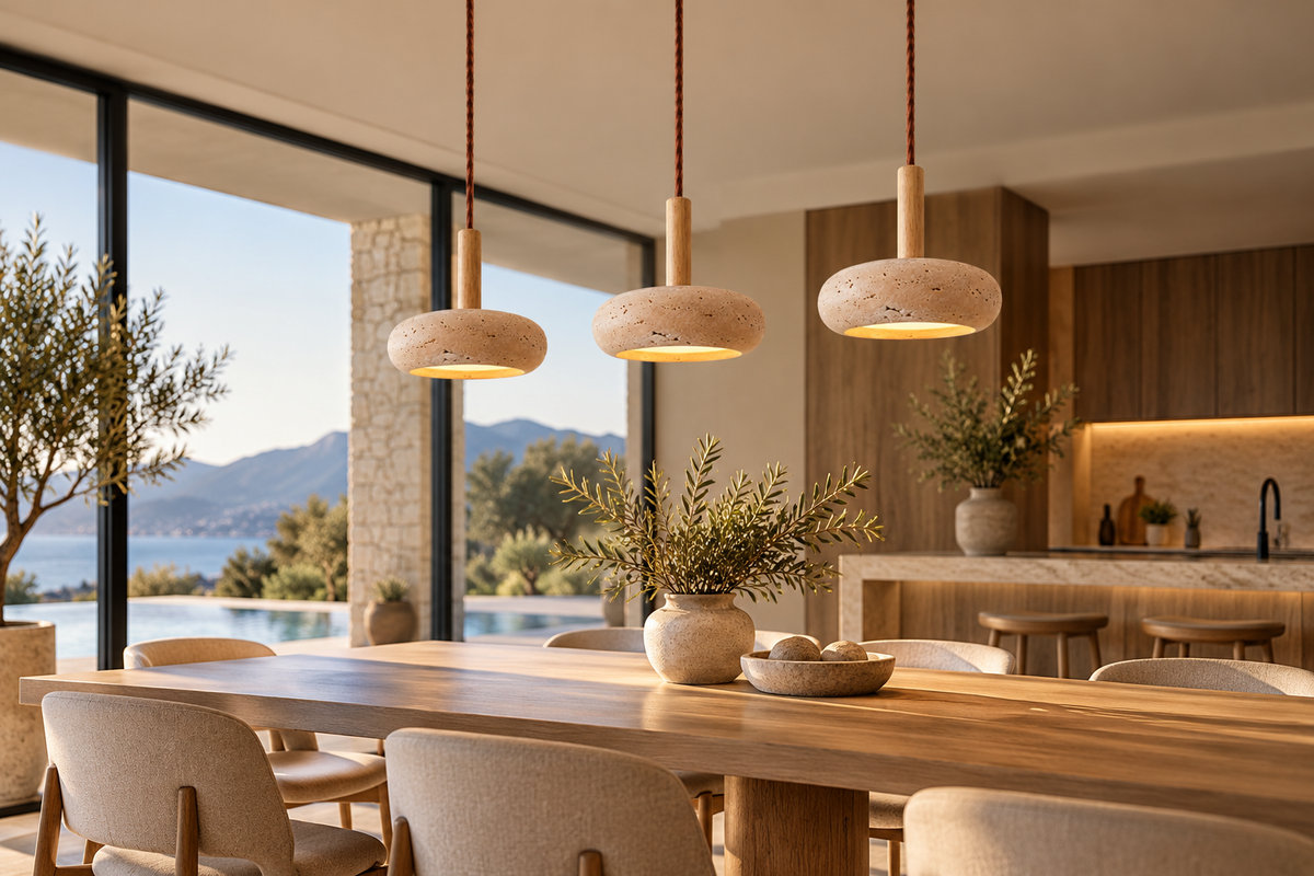 Suspension en Marbre Beige - Songe