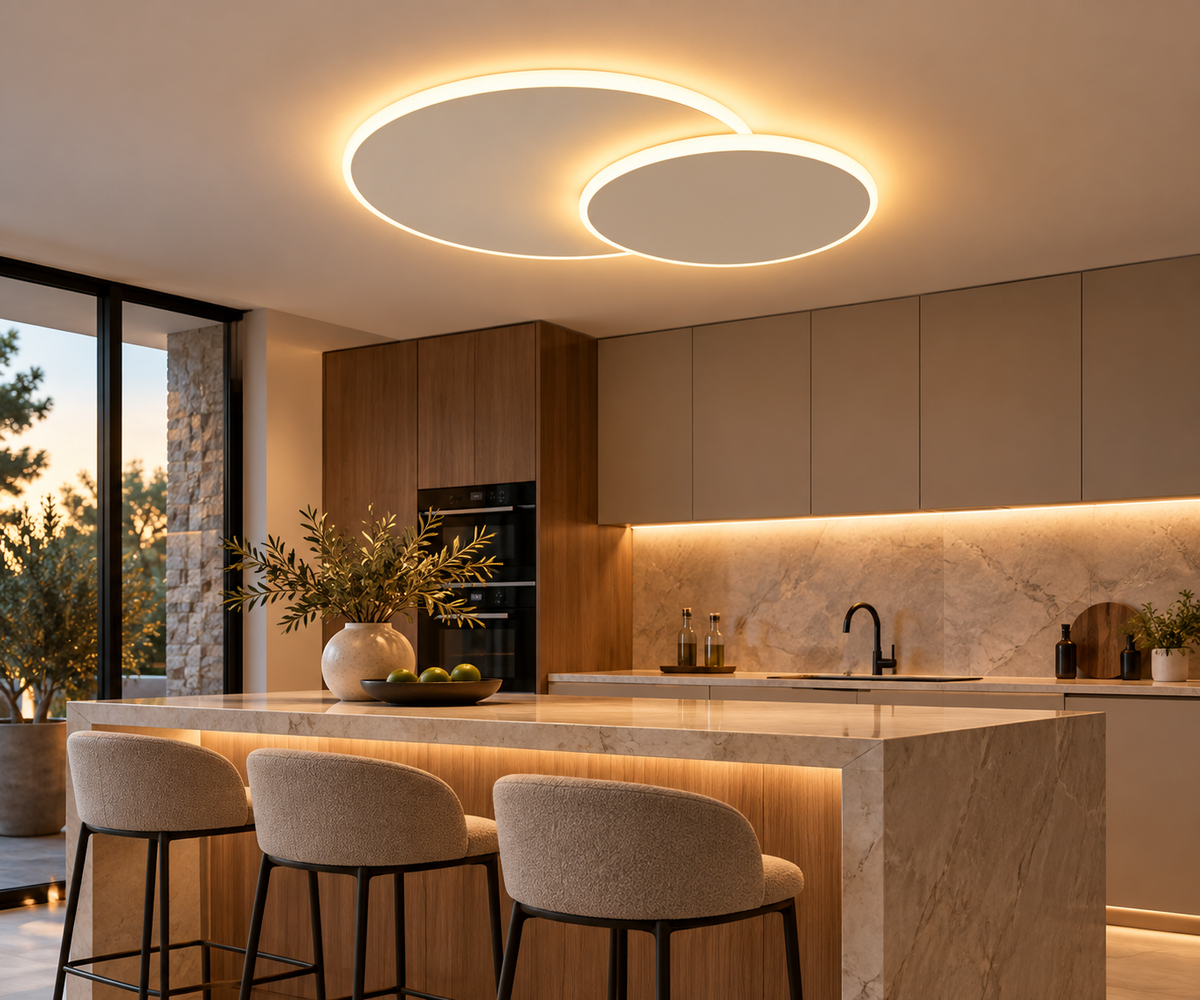 Plafonnier Moderne Blanc Salon - Neo