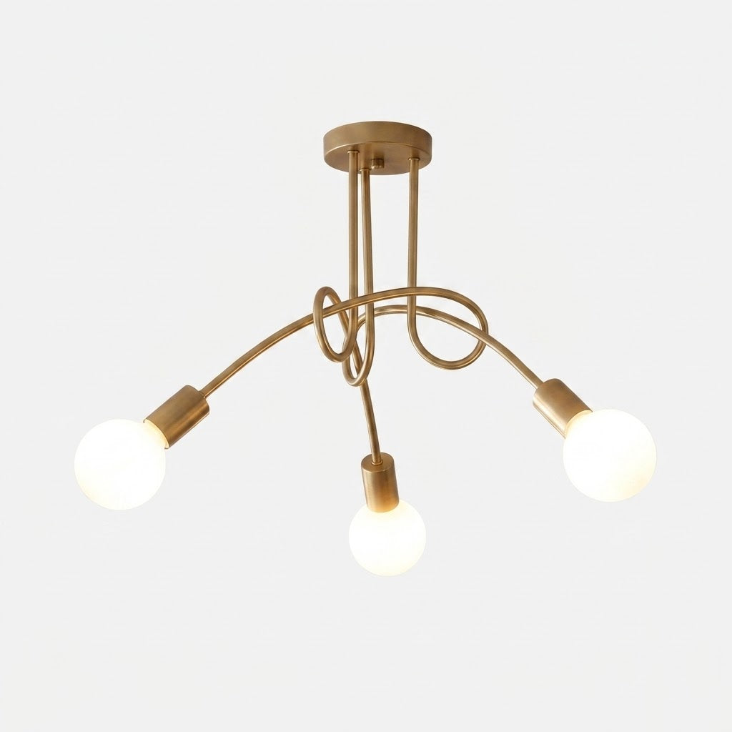 Lustre Suspension Doré - Solna