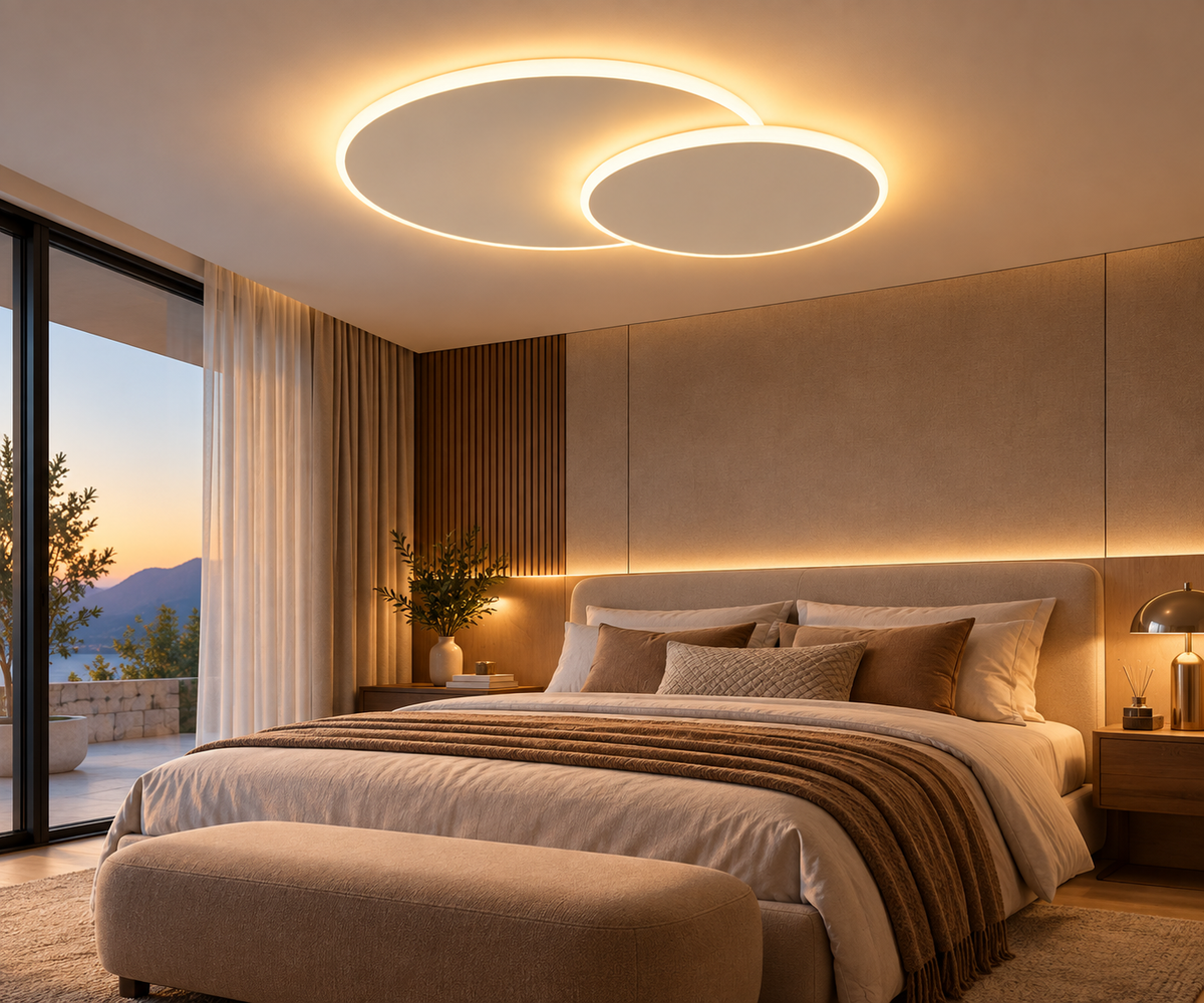 Plafonnier Moderne Blanc Salon - Neo