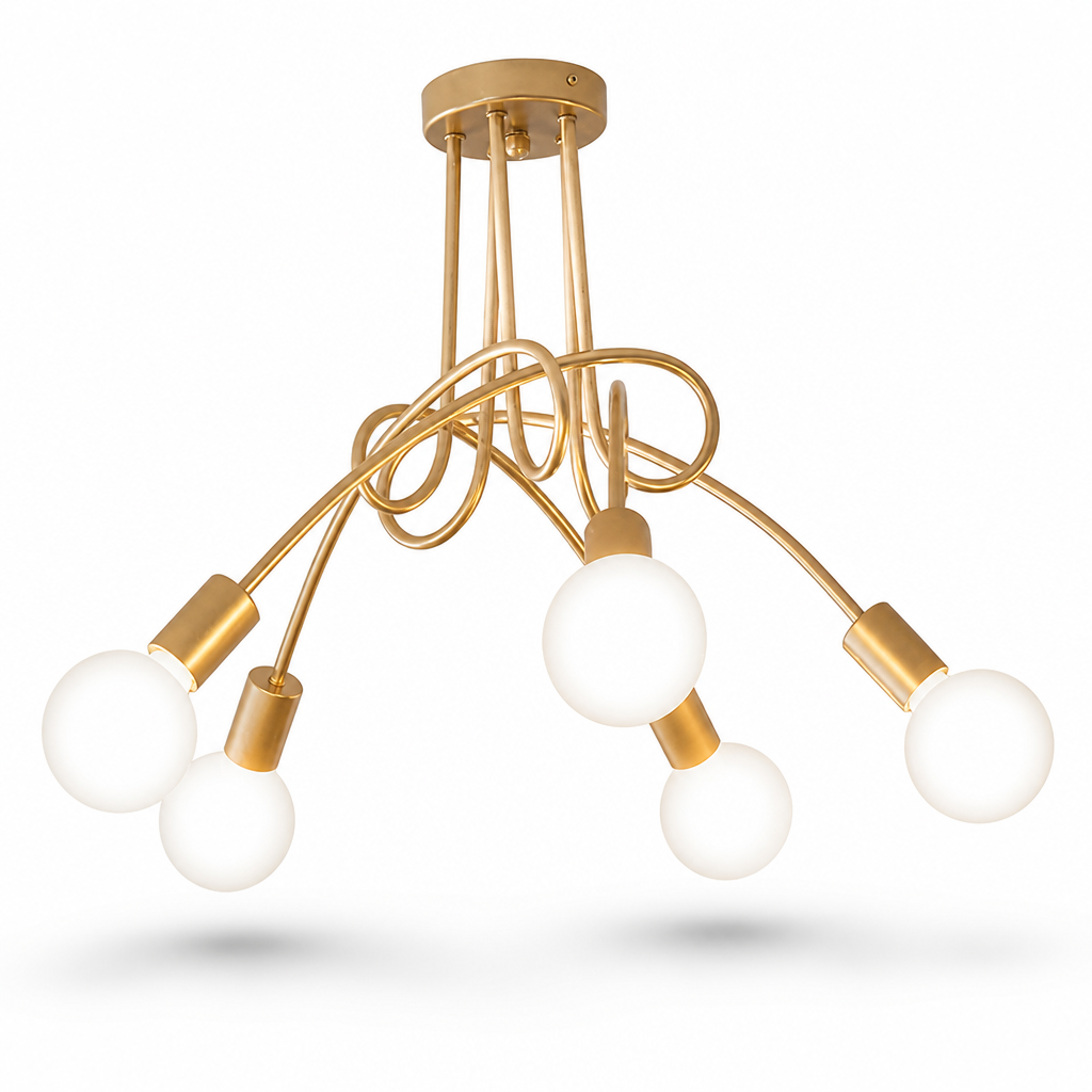 Lustre Suspension Doré - Solna