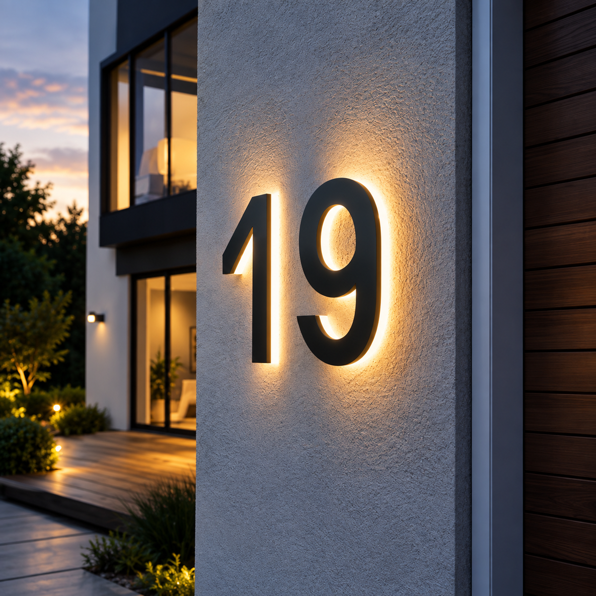 Numéro de Maison LED Rétroéclairé - Soléna